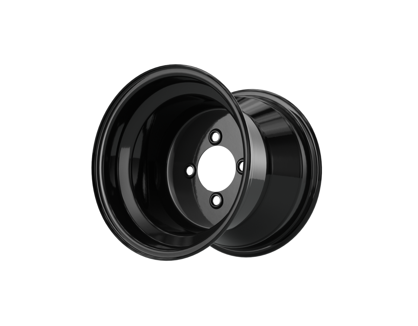 10" Matte Black Steel Wheel (3:5 Offset)