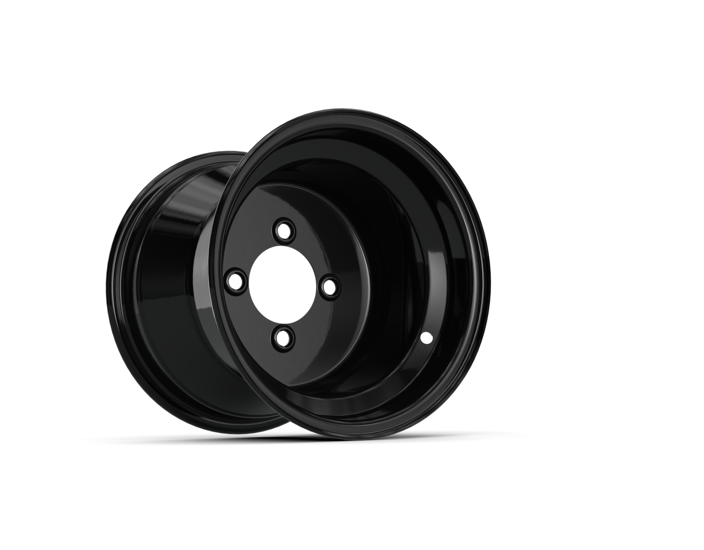10" Matte Black Steel Wheel (3:5 Offset)