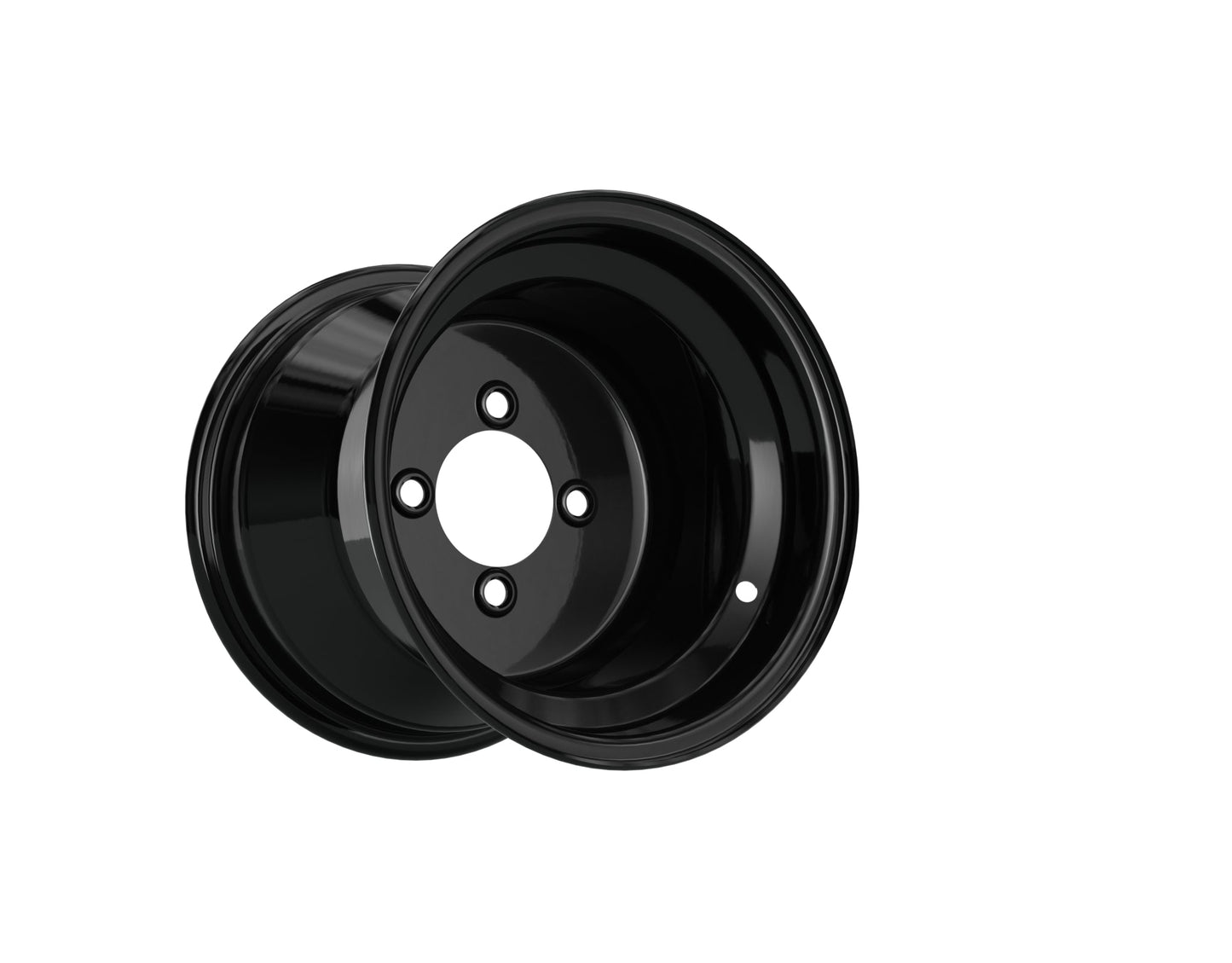 10" Matte Black Steel Wheel (3:5 Offset)