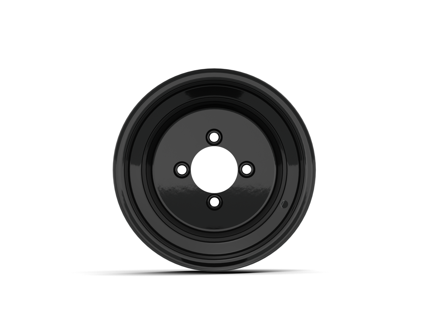 10" Matte Black Steel Wheel (3:5 Offset)