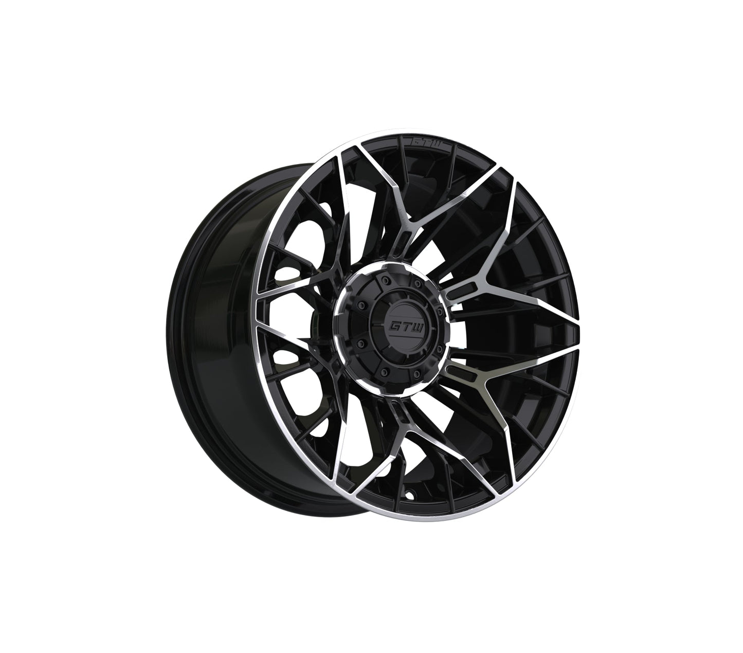 14" GTW Stellar Black with Machined Accents Wheel