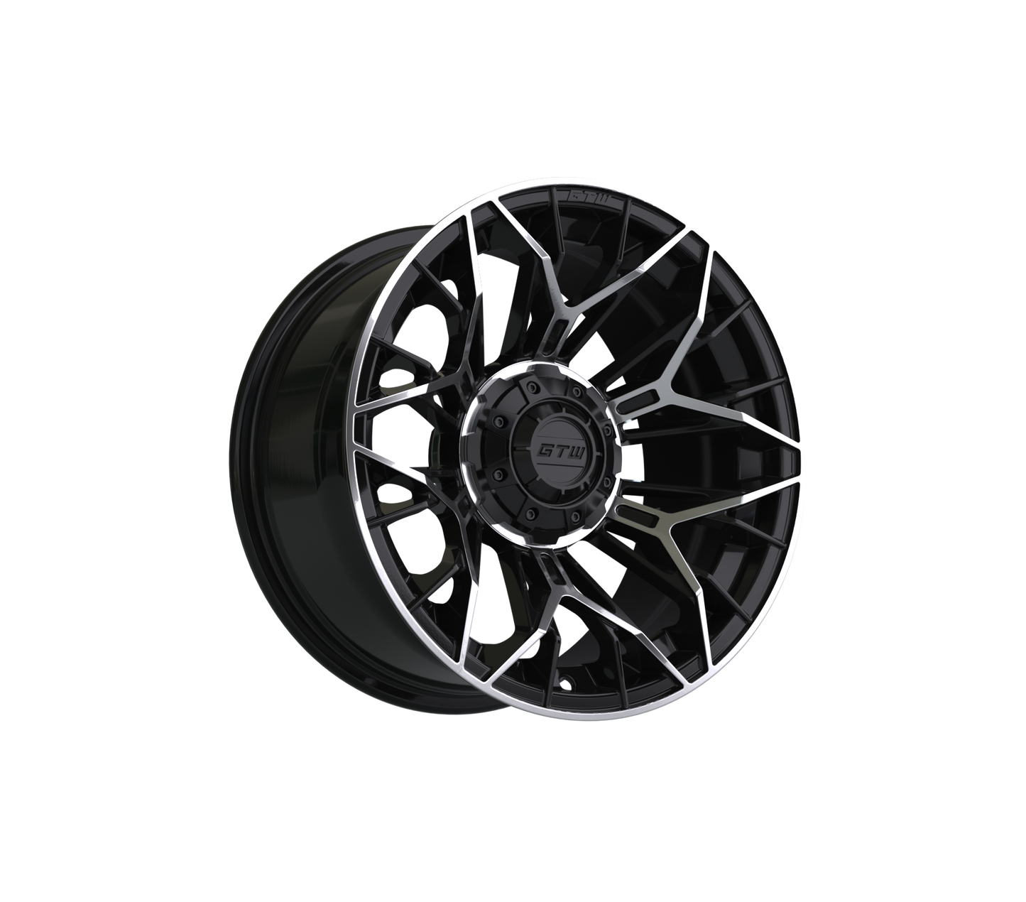 14" GTW Stellar Black with Machined Accents Wheel
