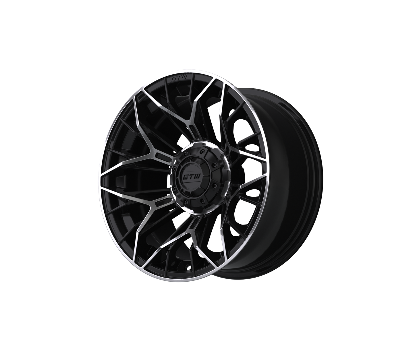 14" GTW Stellar Black with Machined Accents Wheel