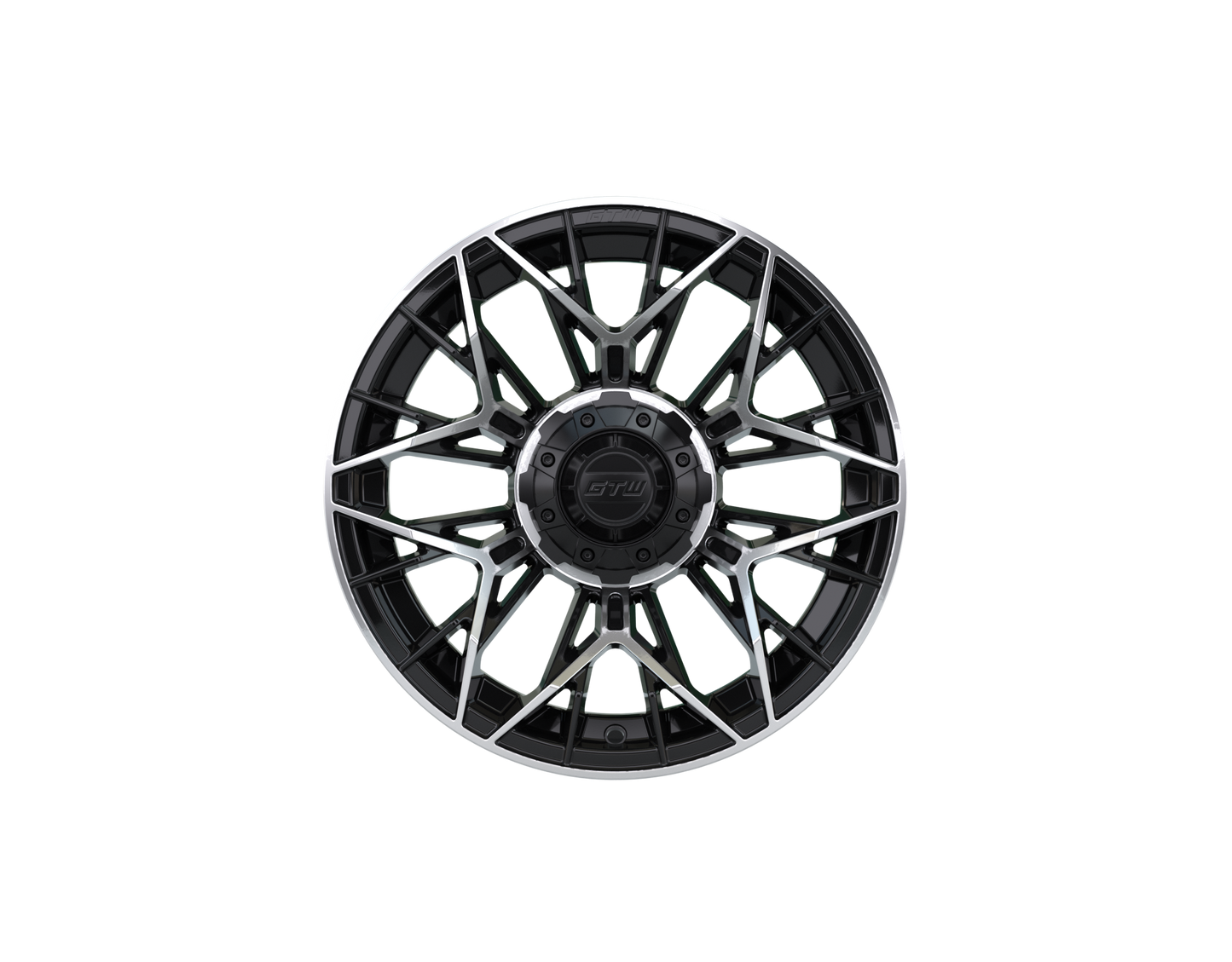 14" GTW Stellar Black with Machined Accents Wheel
