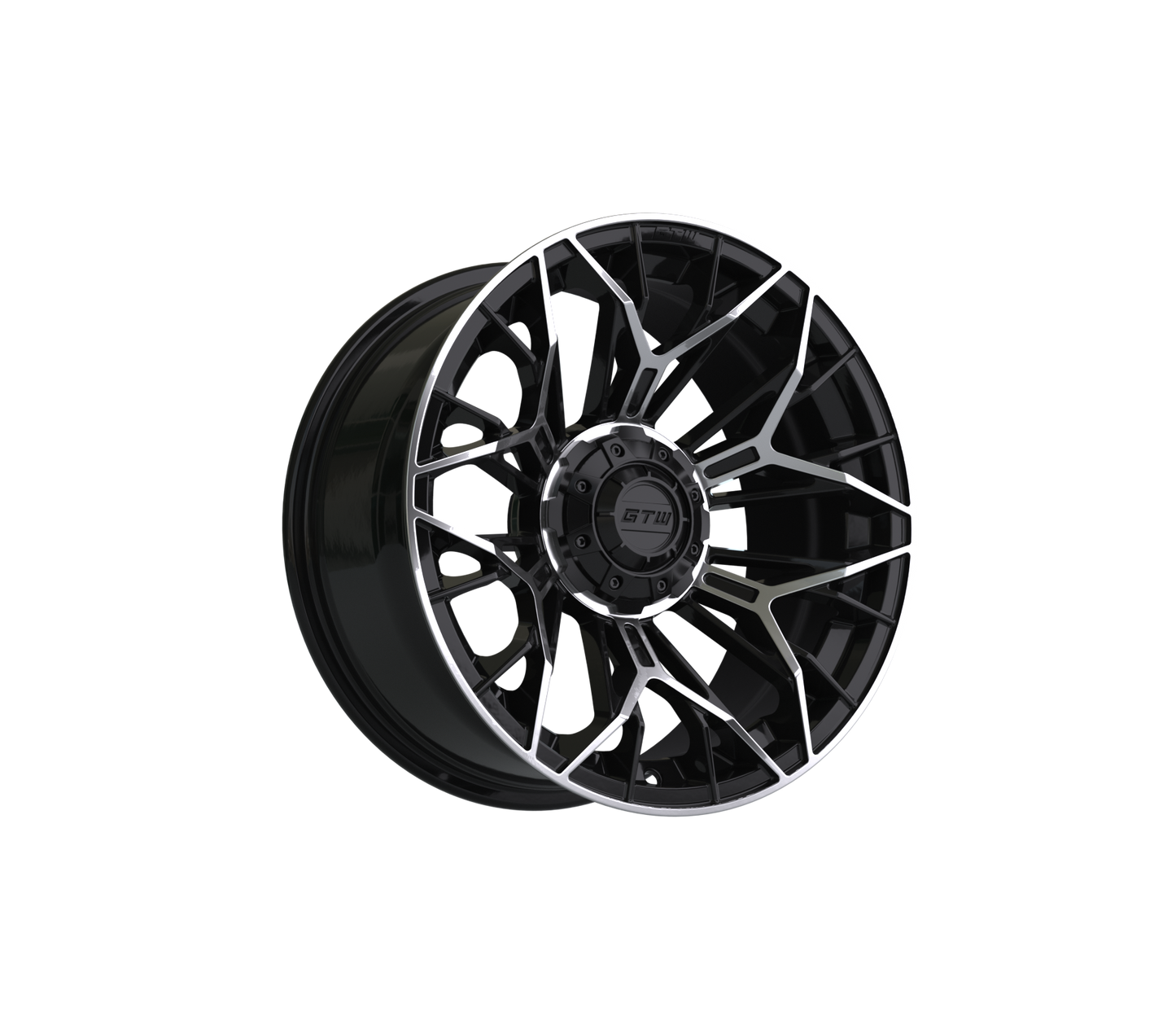 15" GTW Stellar Black with Machined Accents Wheel