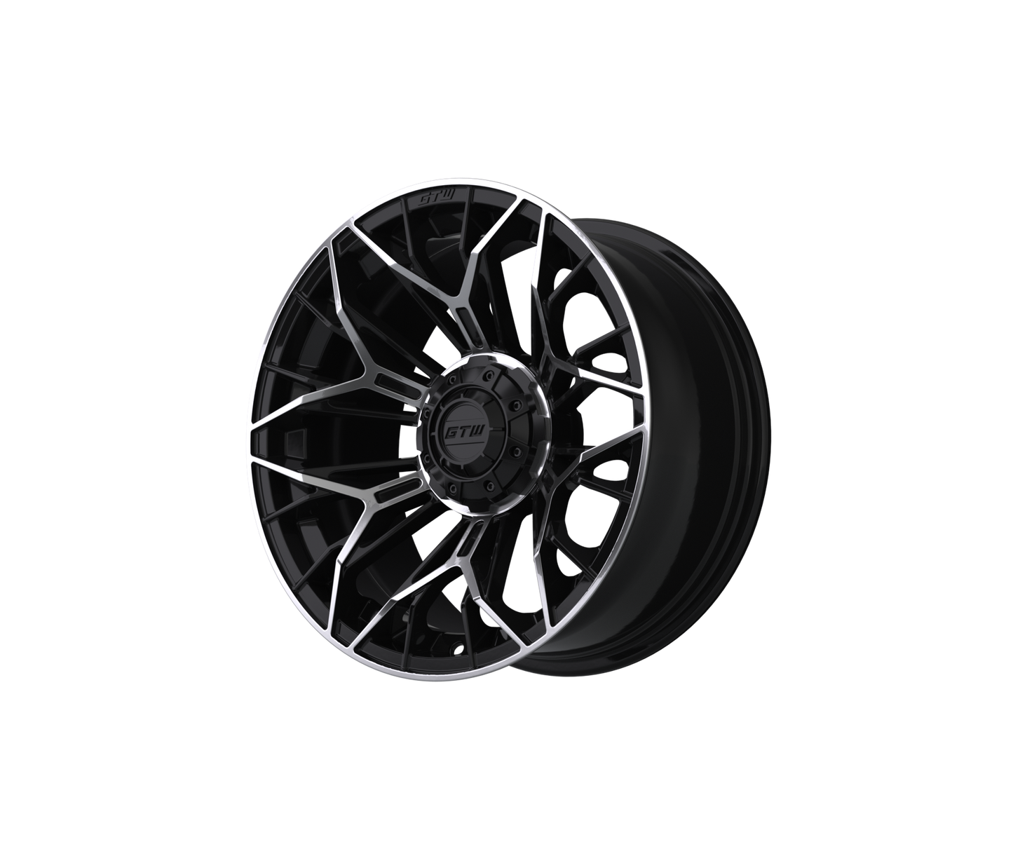 15" GTW Stellar Black with Machined Accents Wheel