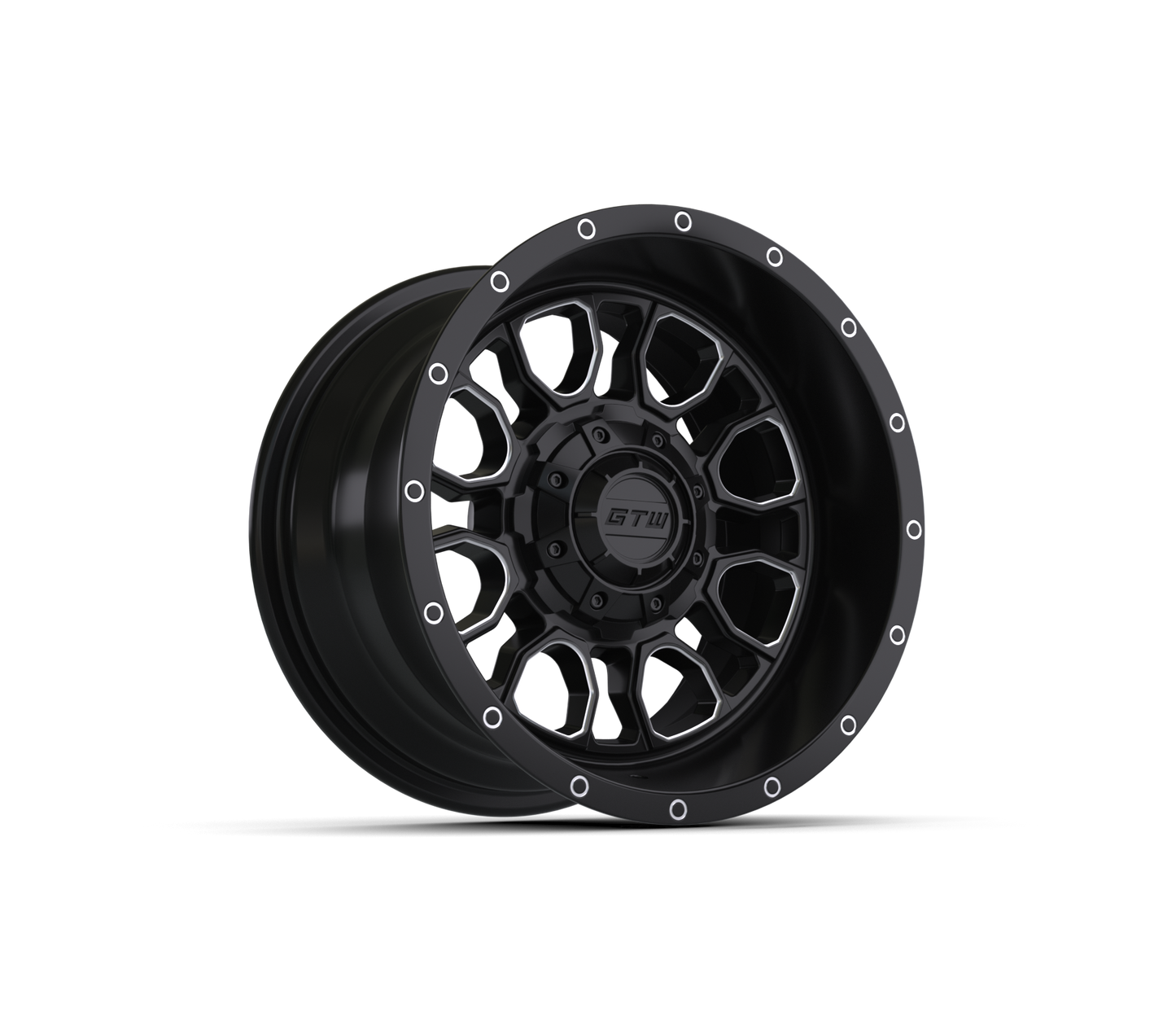 12" GTW Volt Black & Machined Wheel