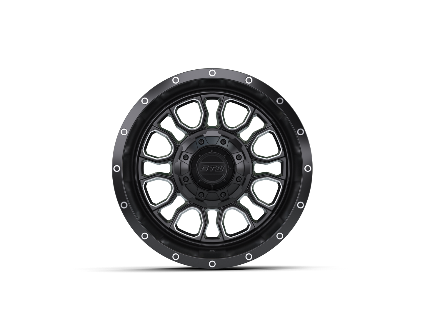 12" GTW Volt Black & Machined Wheel