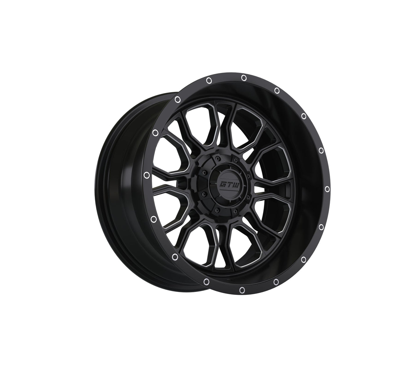 14" GTW Volt Black & Machined Wheel