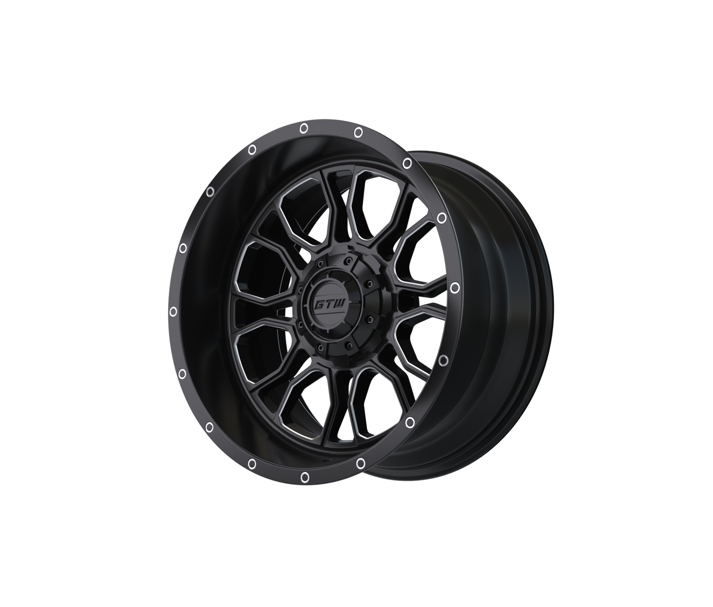 14" GTW Volt Black & Machined Wheel