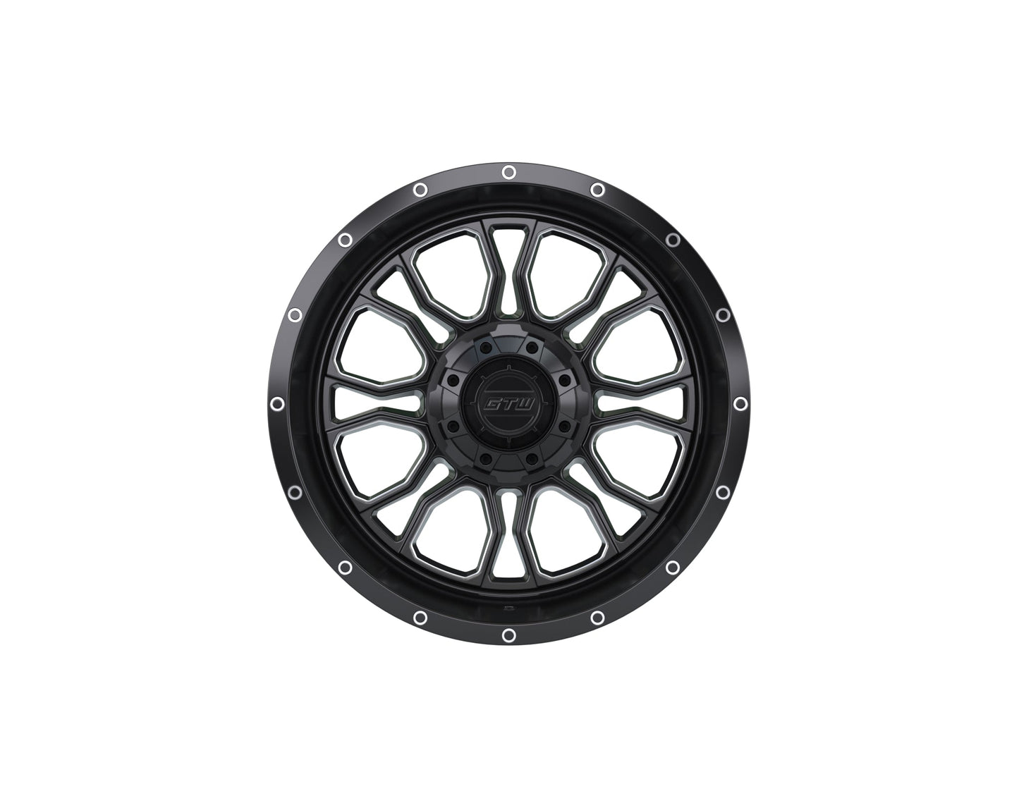 14" GTW Volt Black & Machined Wheel