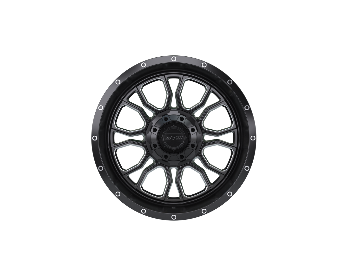 14" GTW Volt Black & Machined Wheel