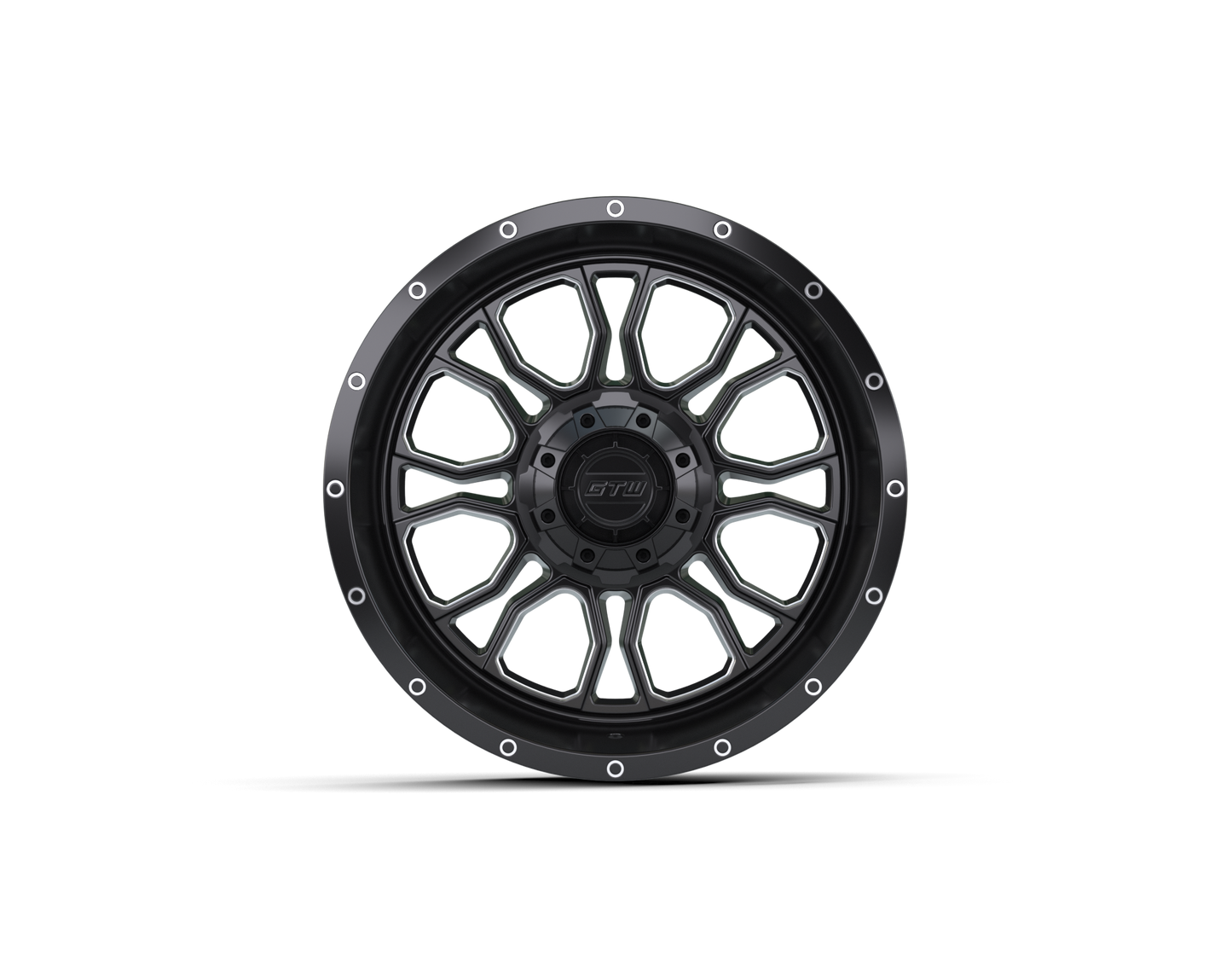 14" GTW Volt Black & Machined Wheel