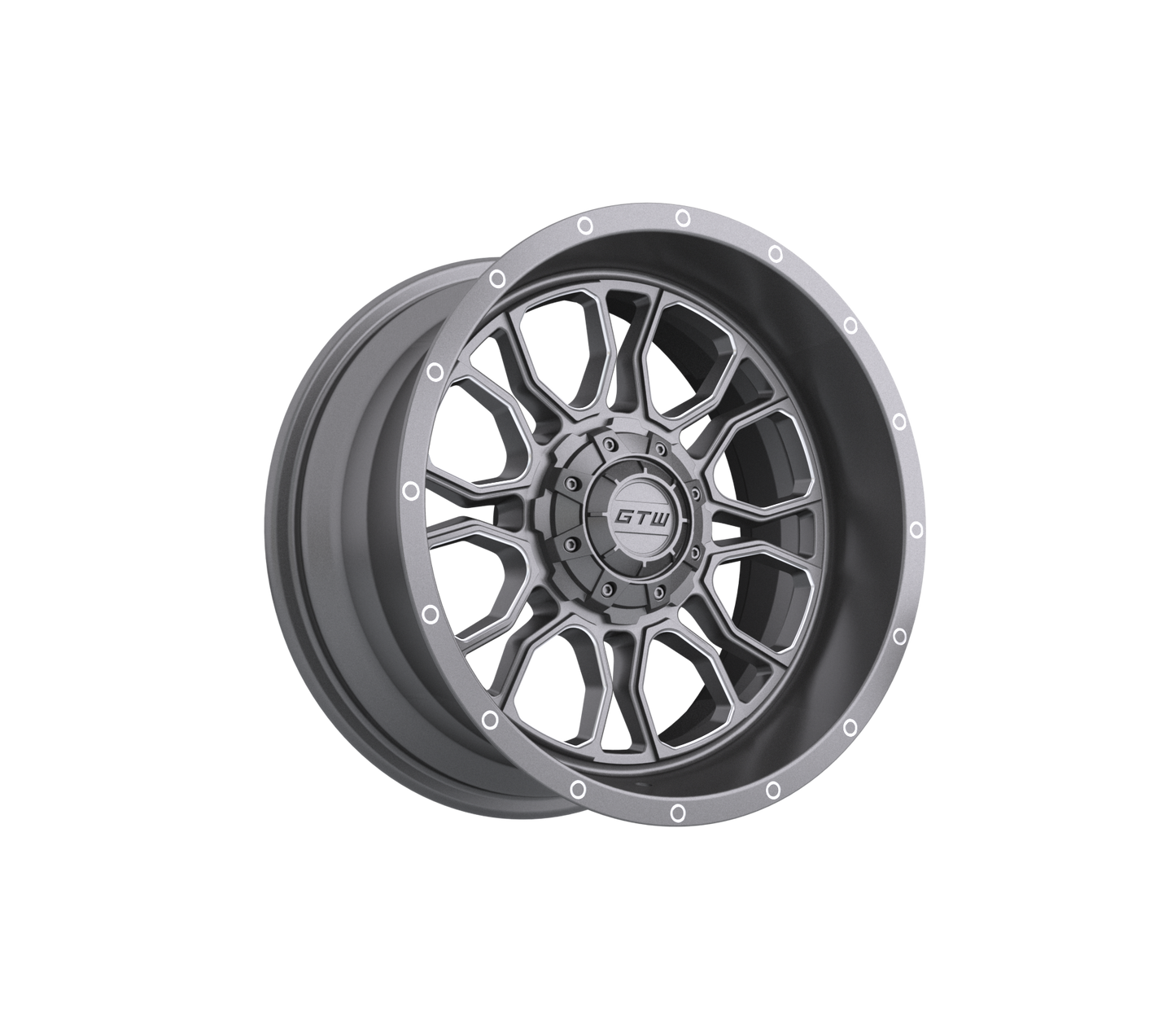 14" GTW Volt Gunmetal with Machined Accents Wheel