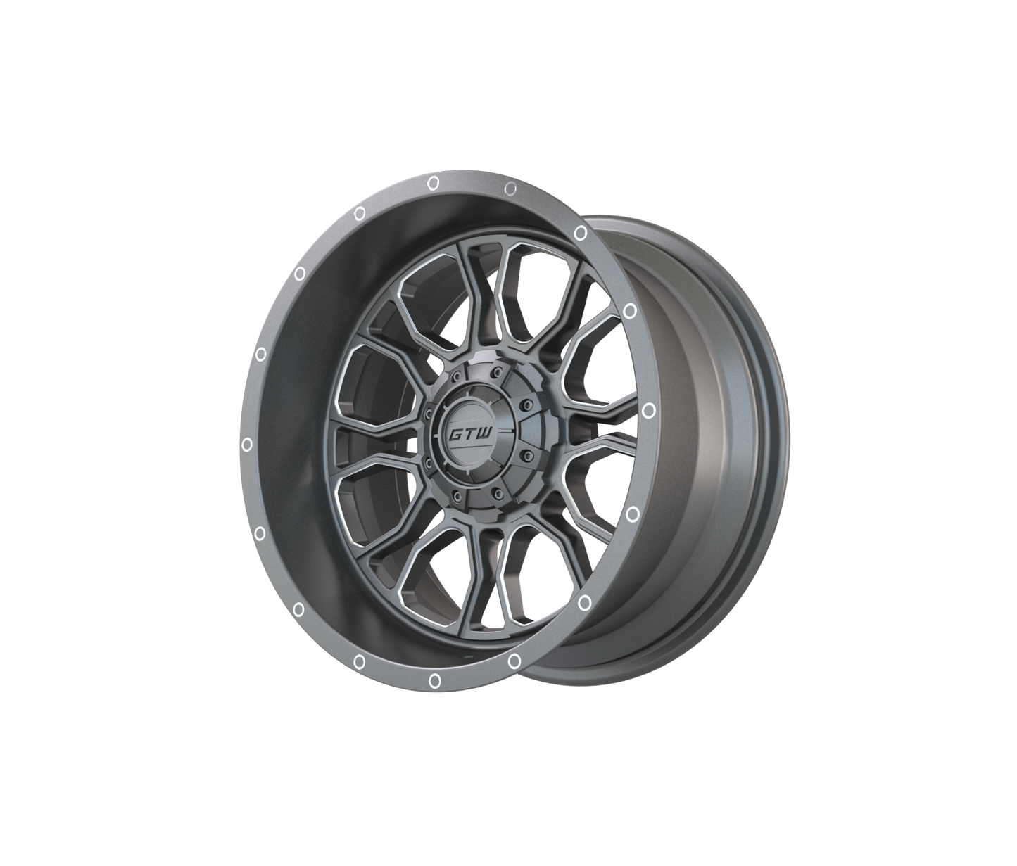 14" GTW Volt Gunmetal with Machined Accents Wheel