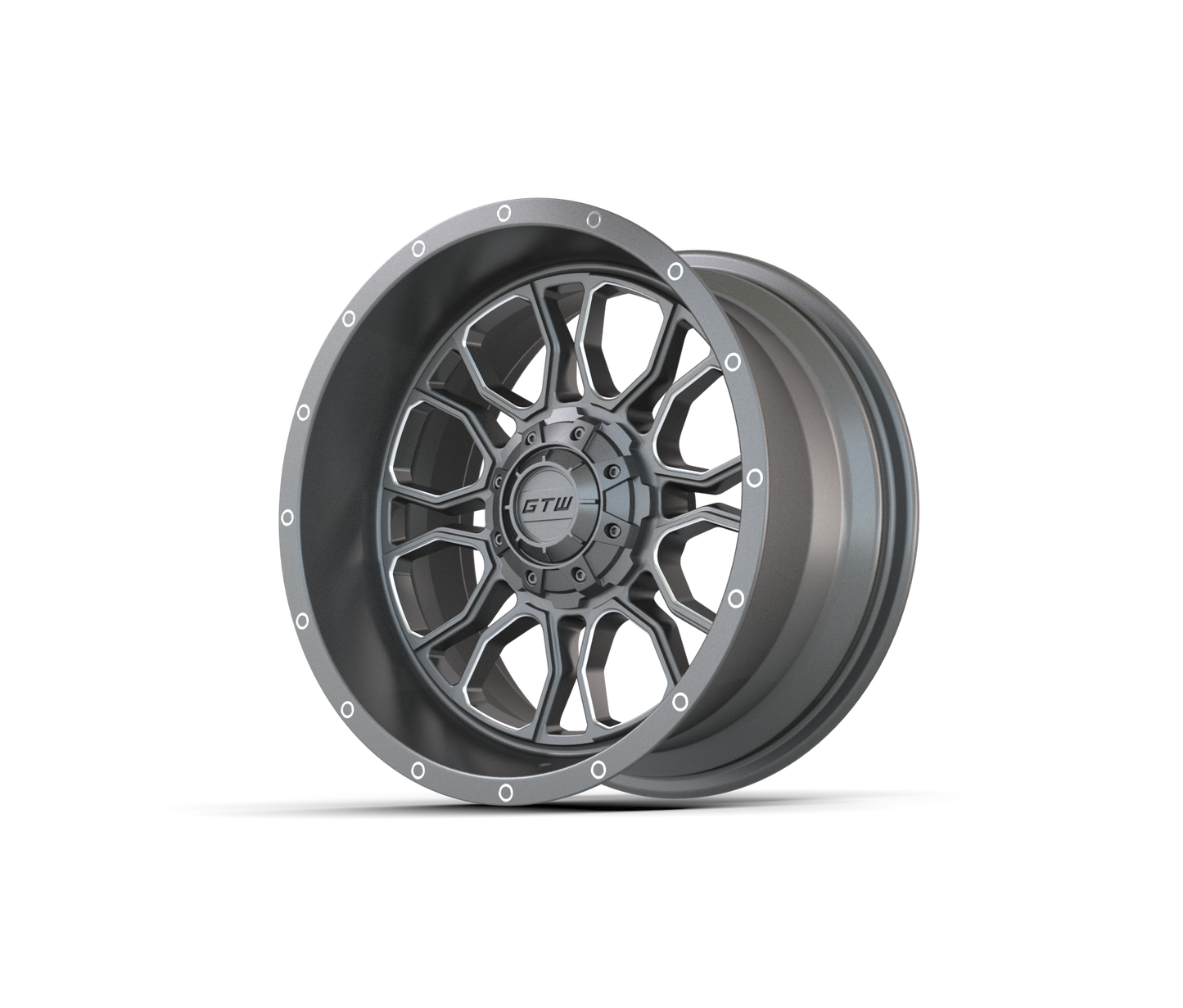 14" GTW Volt Gunmetal with Machined Accents Wheel