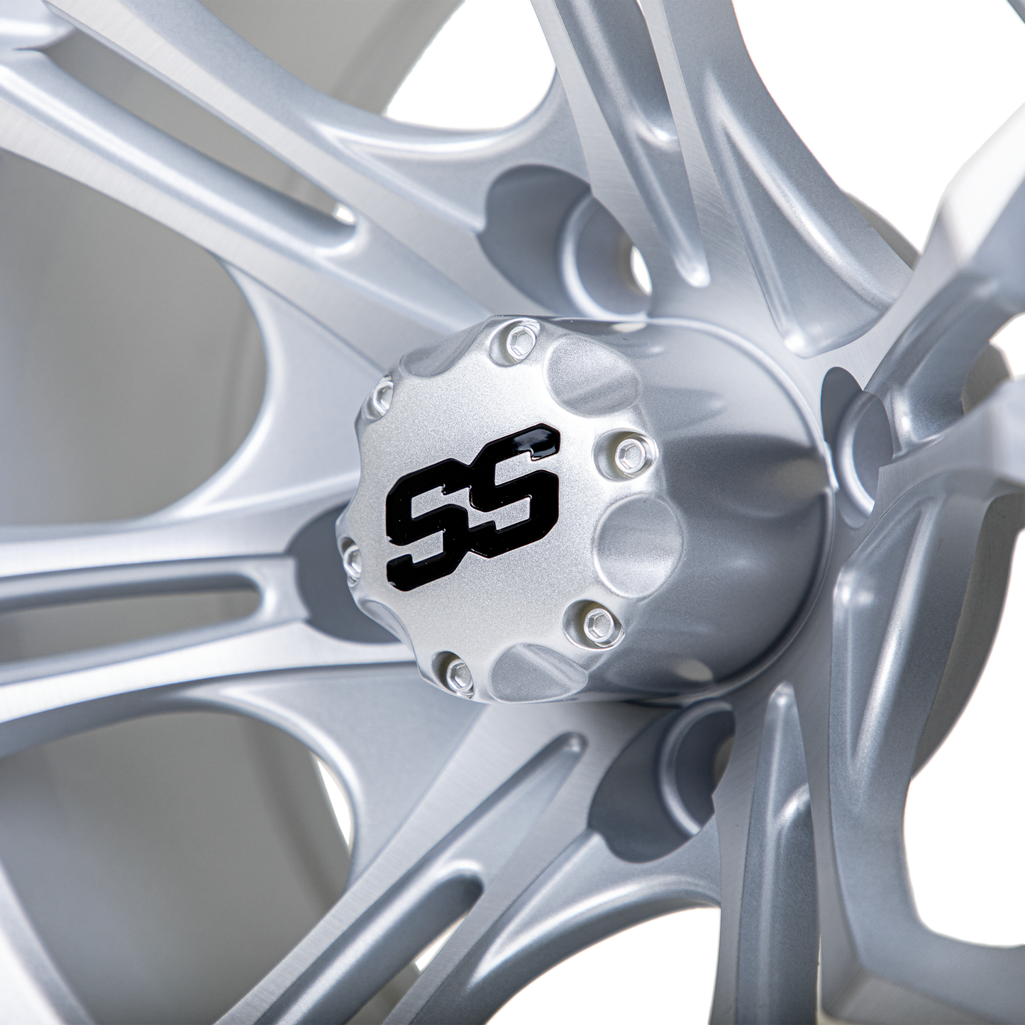 12" GTW Spyder Matte Silver with Machined Accents Wheel