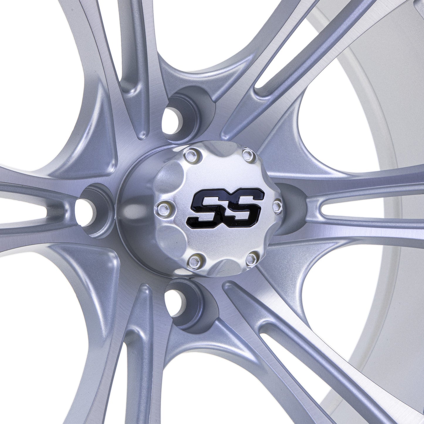14" GTW Spyder Matte Silver with Machined Accents Wheel