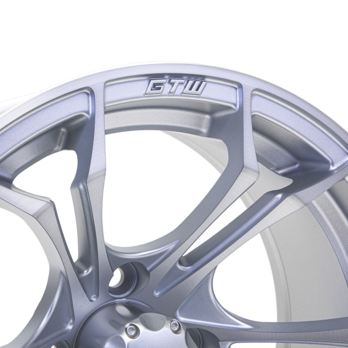 14" GTW Spyder Matte Silver with Machined Accents Wheel