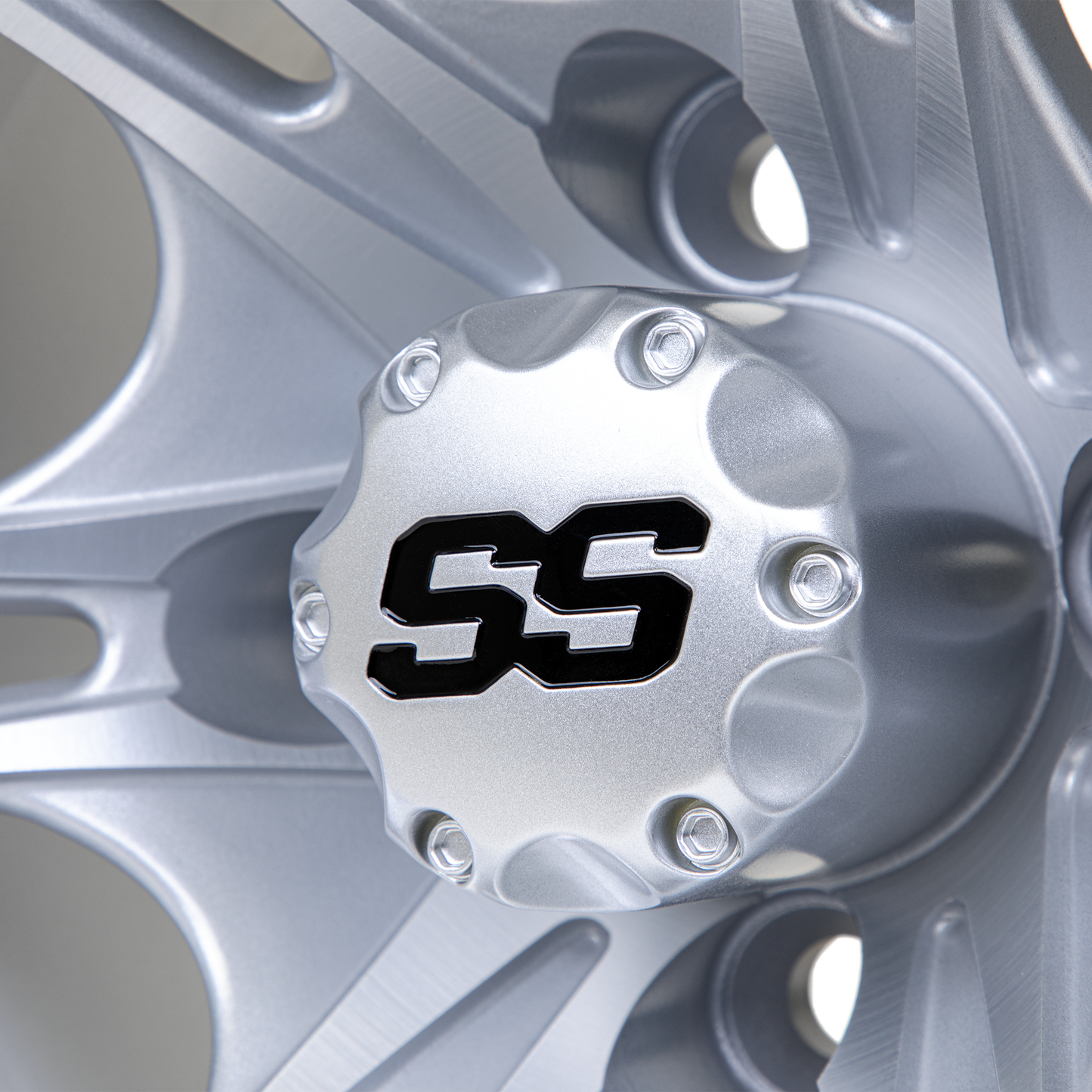 GTW Spyder Silver Brush 10 Inch Wheel