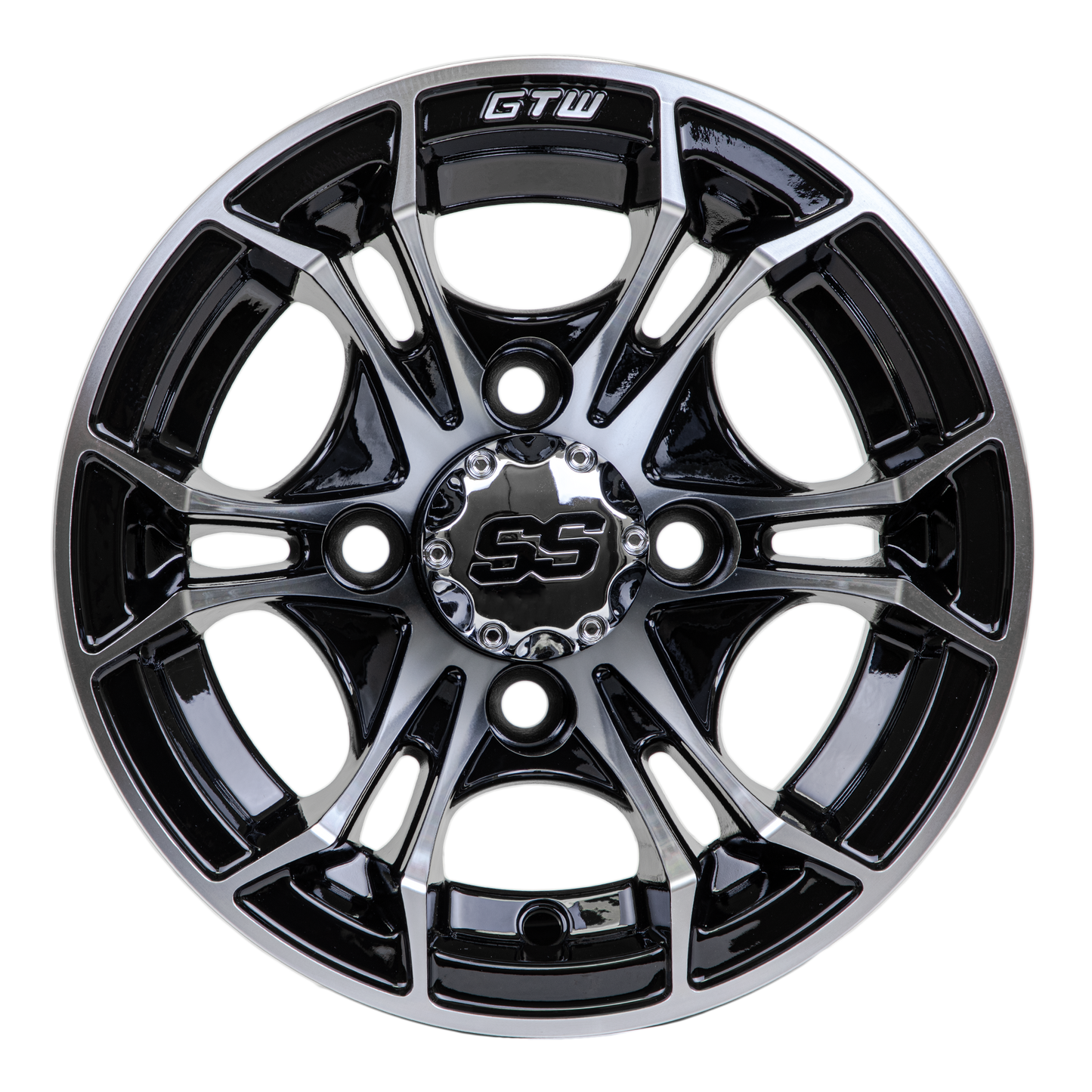 GTW Spyder Machined/Black 10 Inch Wheel