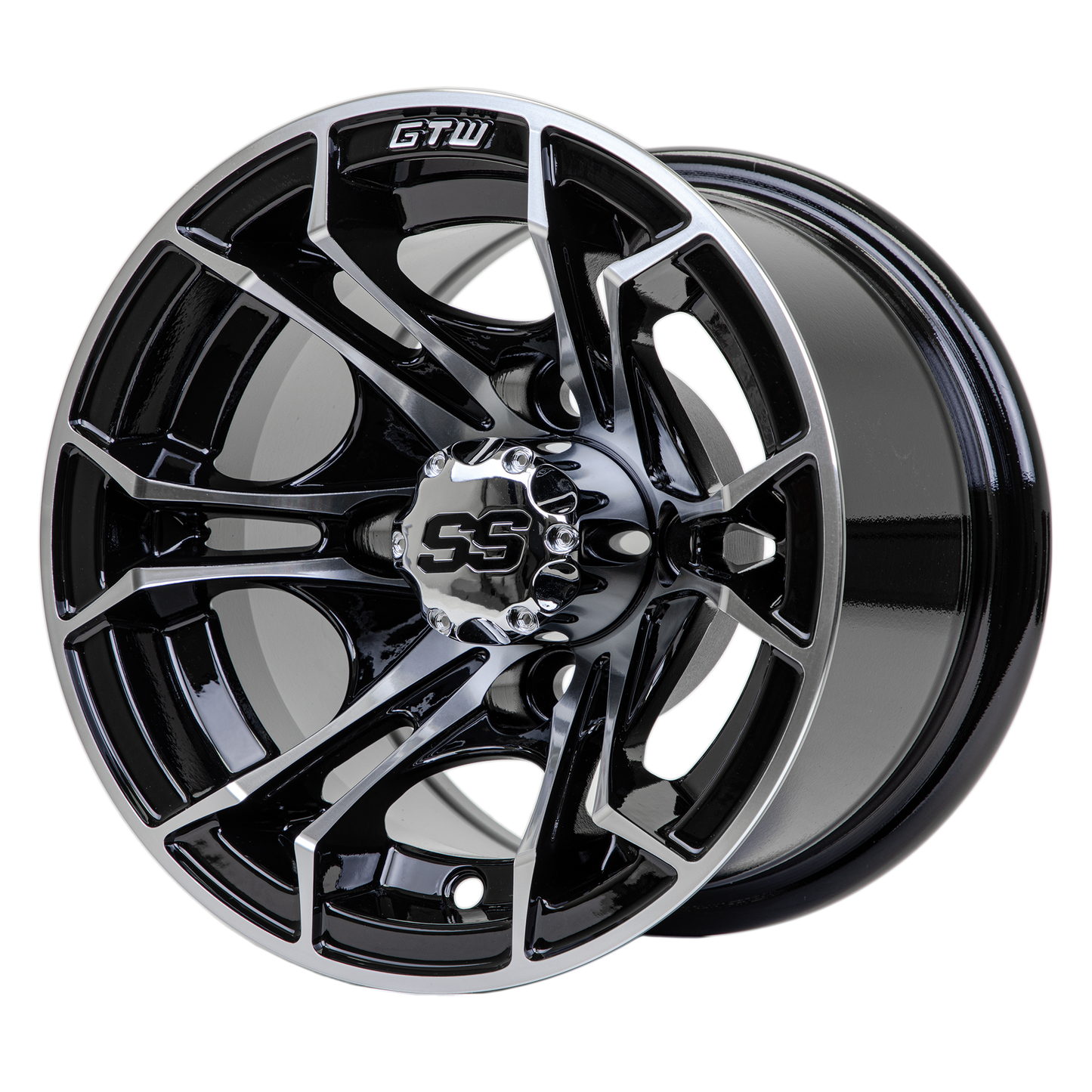 GTW Spyder Machined/Black 10 Inch Wheel