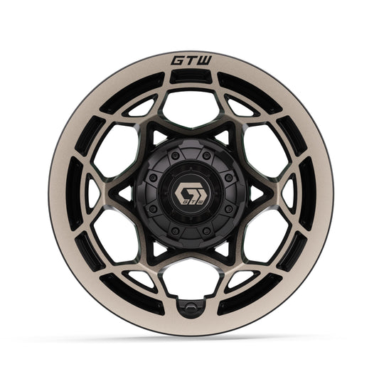 12" GTW Nexus Gloss Black with Satin Bronze Face Wheel