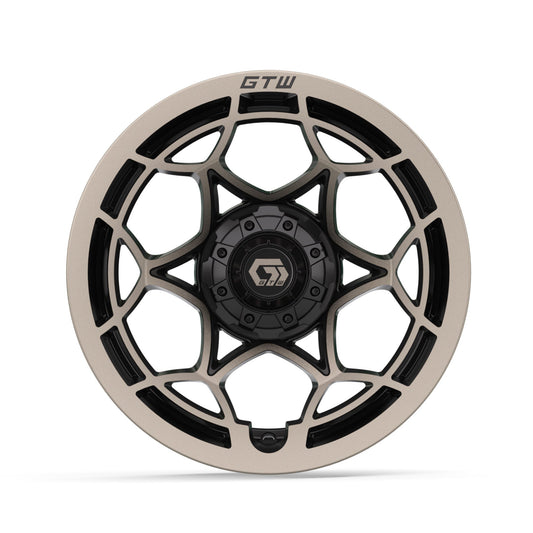 14" GTW Nexus Gloss Black with Satin Bronze Face Wheel