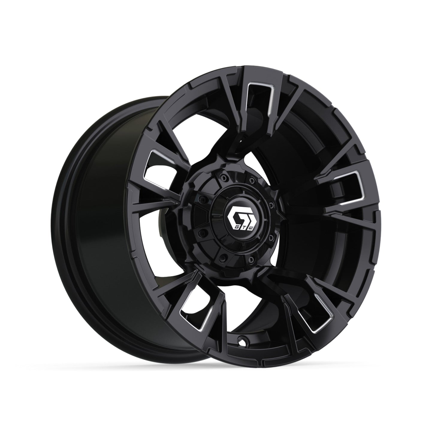 12" GTW Vandal Matte Black with Machined Accents Wheel