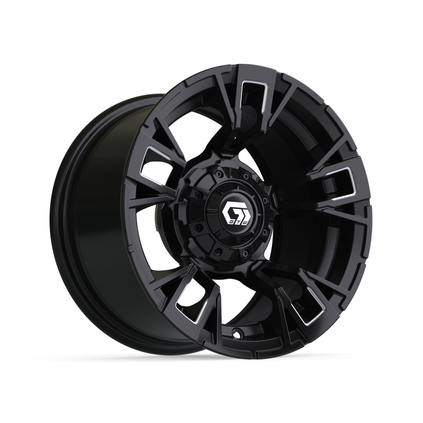 12" GTW Vandal Matte Black with Machined Accents Wheel