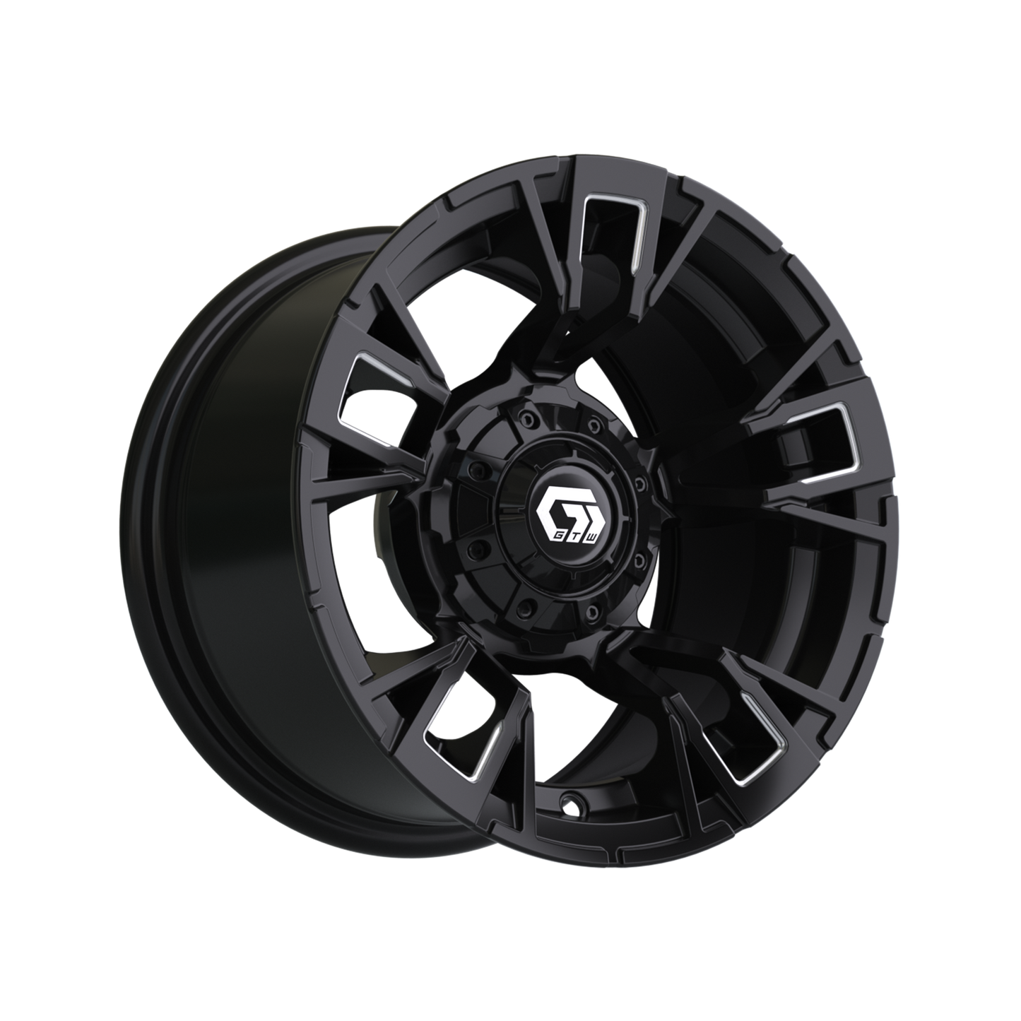 12" GTW Vandal Matte Black with Machined Accents Wheel