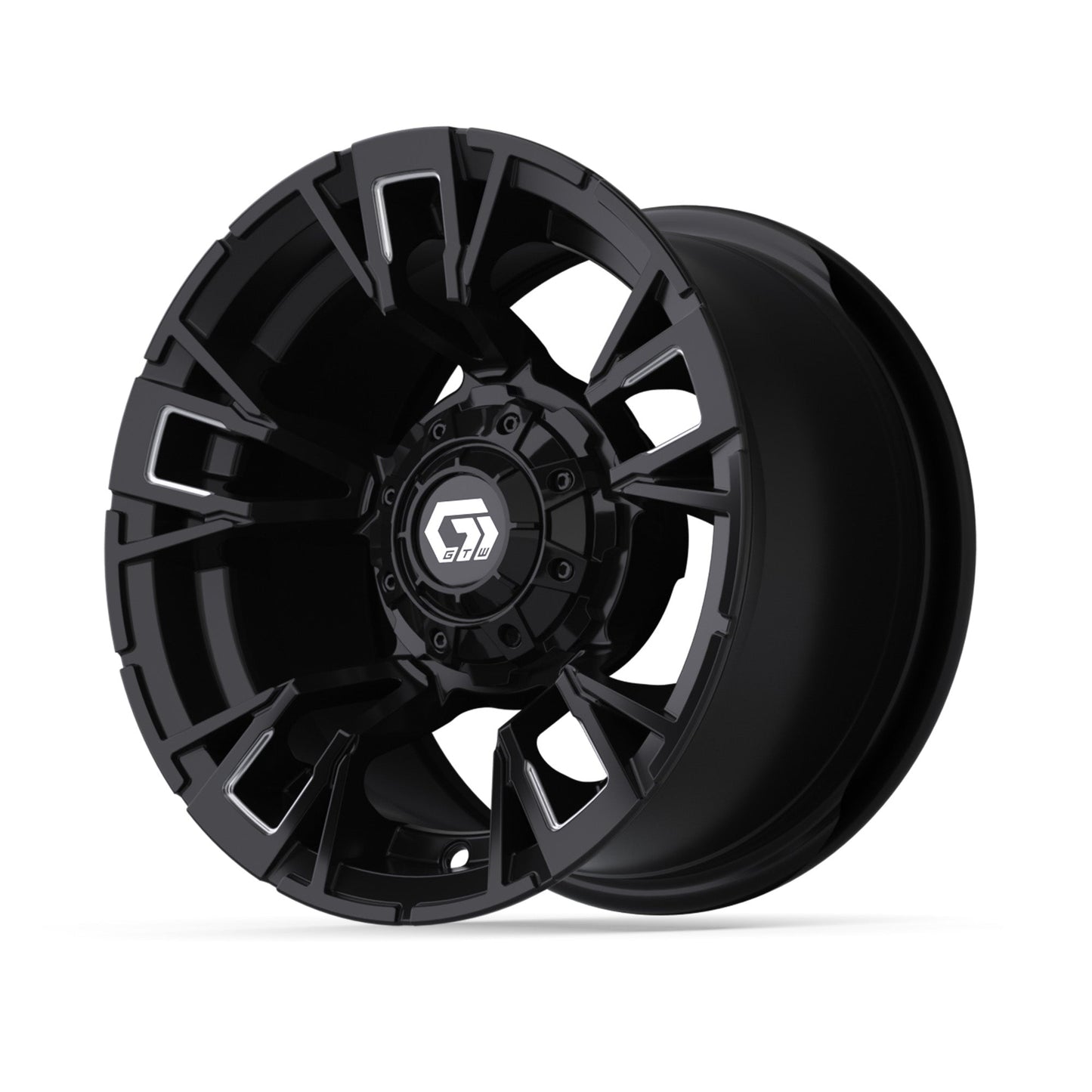 12" GTW Vandal Matte Black with Machined Accents Wheel