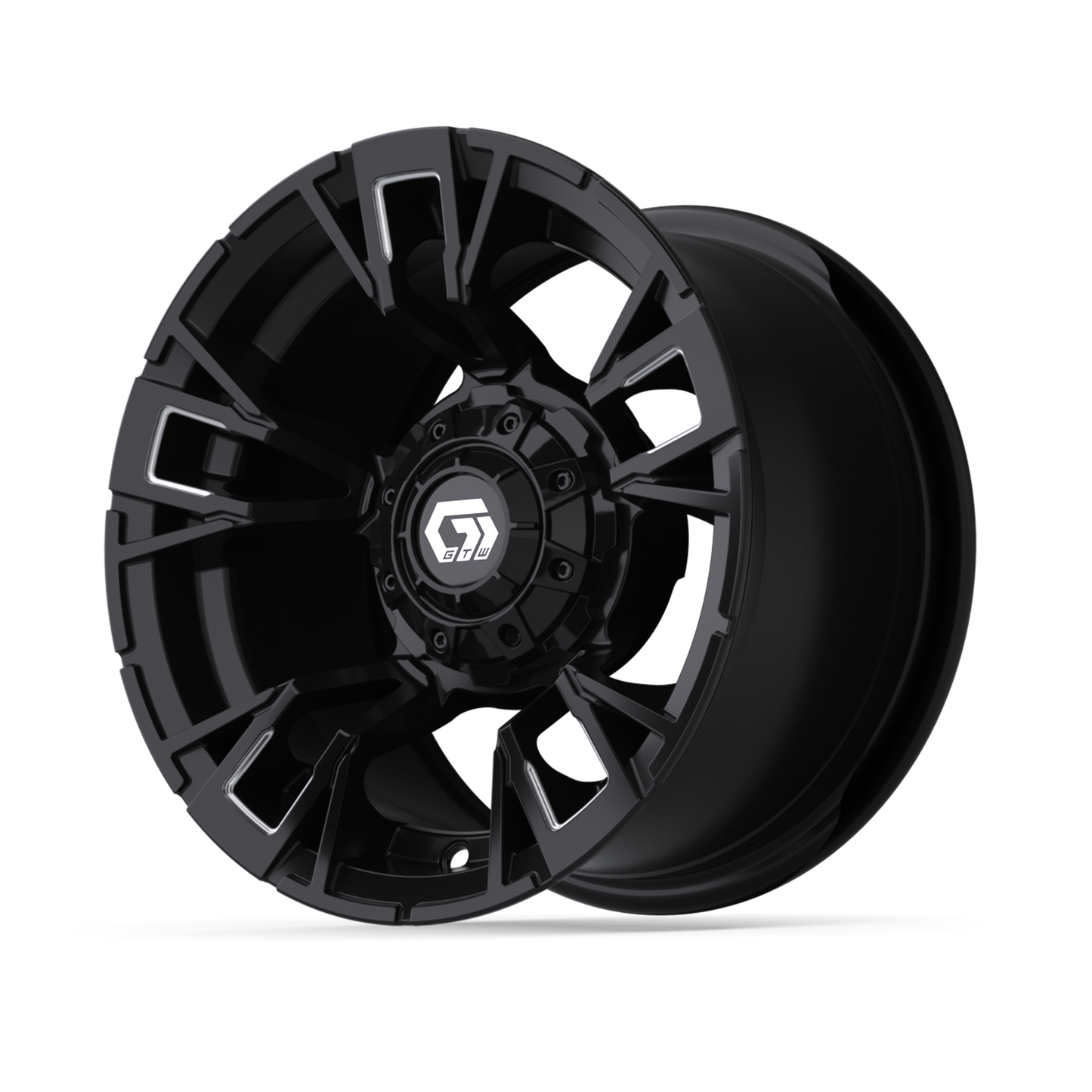 12" GTW Vandal Matte Black with Machined Accents Wheel