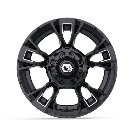 12" GTW Vandal Matte Black with Machined Accents Wheel
