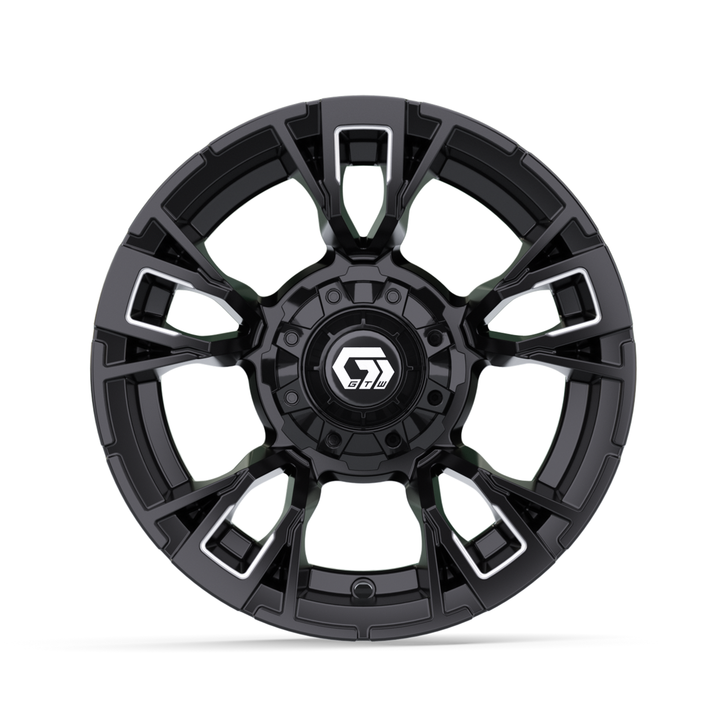 12" GTW Vandal Matte Black with Machined Accents Wheel