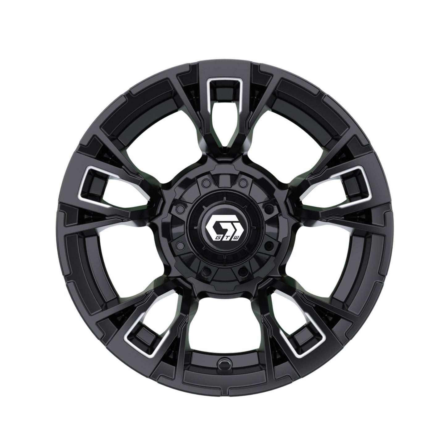 12" GTW Vandal Matte Black with Machined Accents Wheel