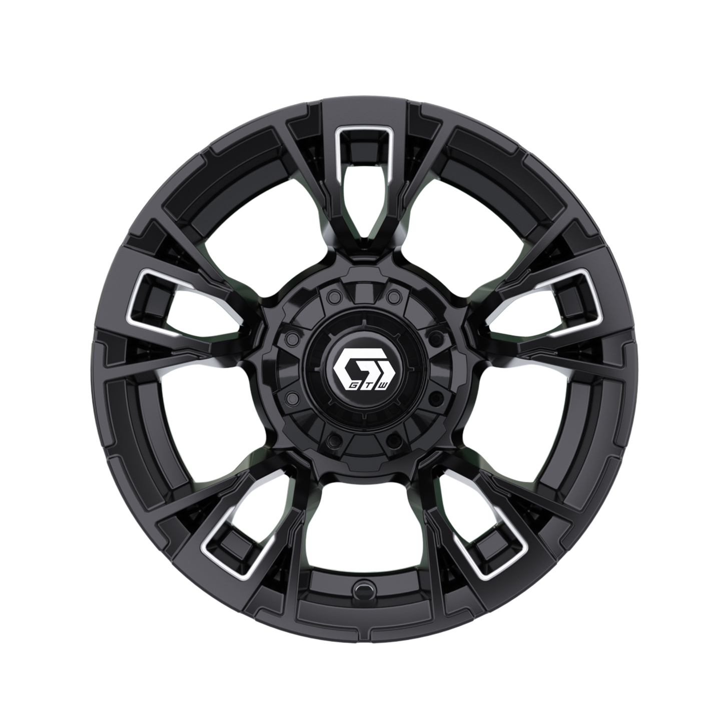 12" GTW Vandal Matte Black with Machined Accents Wheel