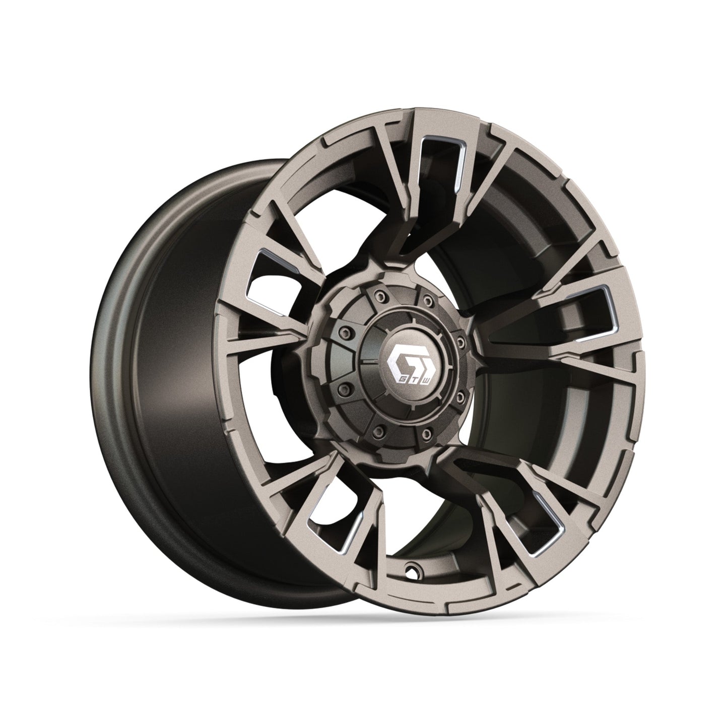 12" GTW Vandal Satin Bronze with Machined Accents Wheel