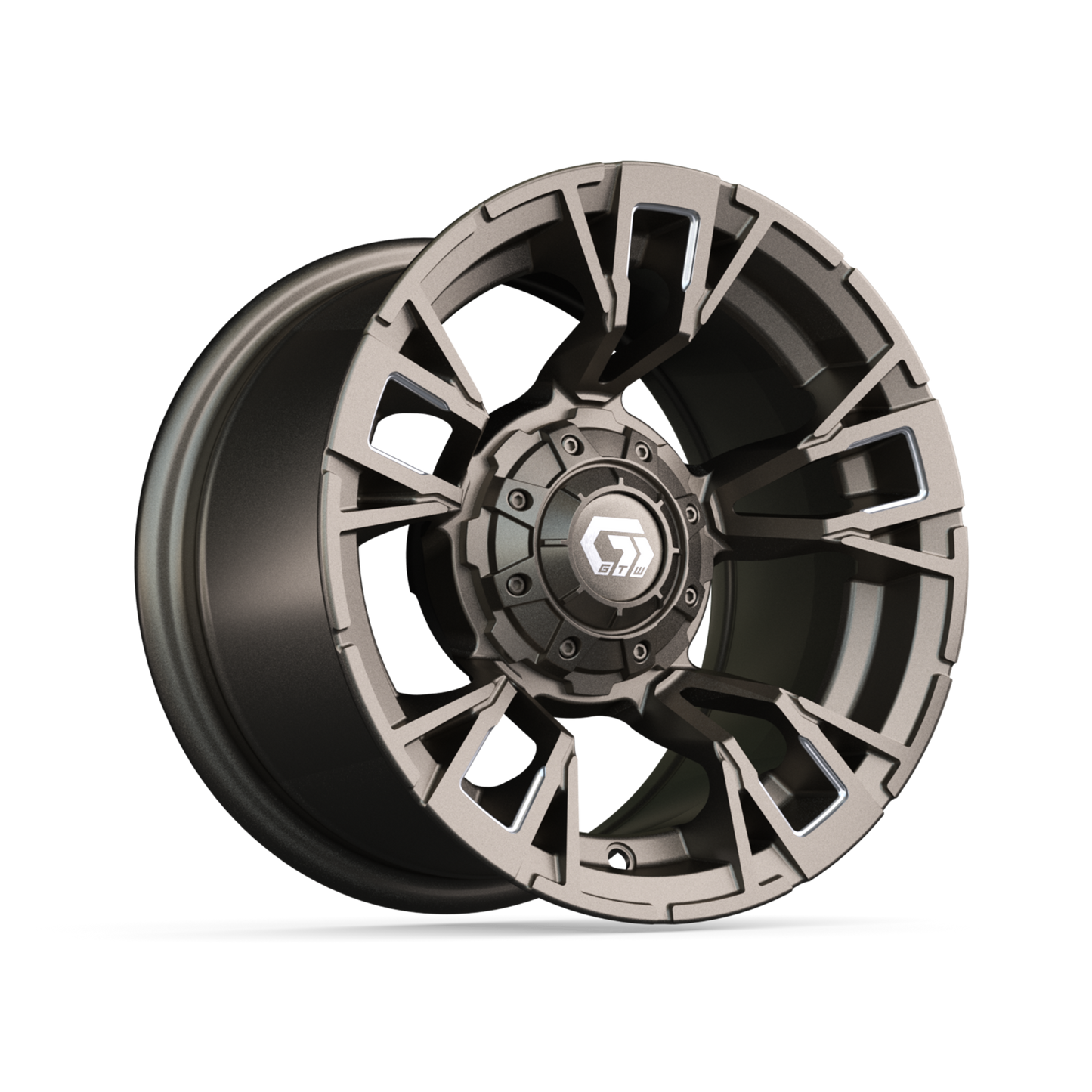 12" GTW Vandal Satin Bronze with Machined Accents Wheel