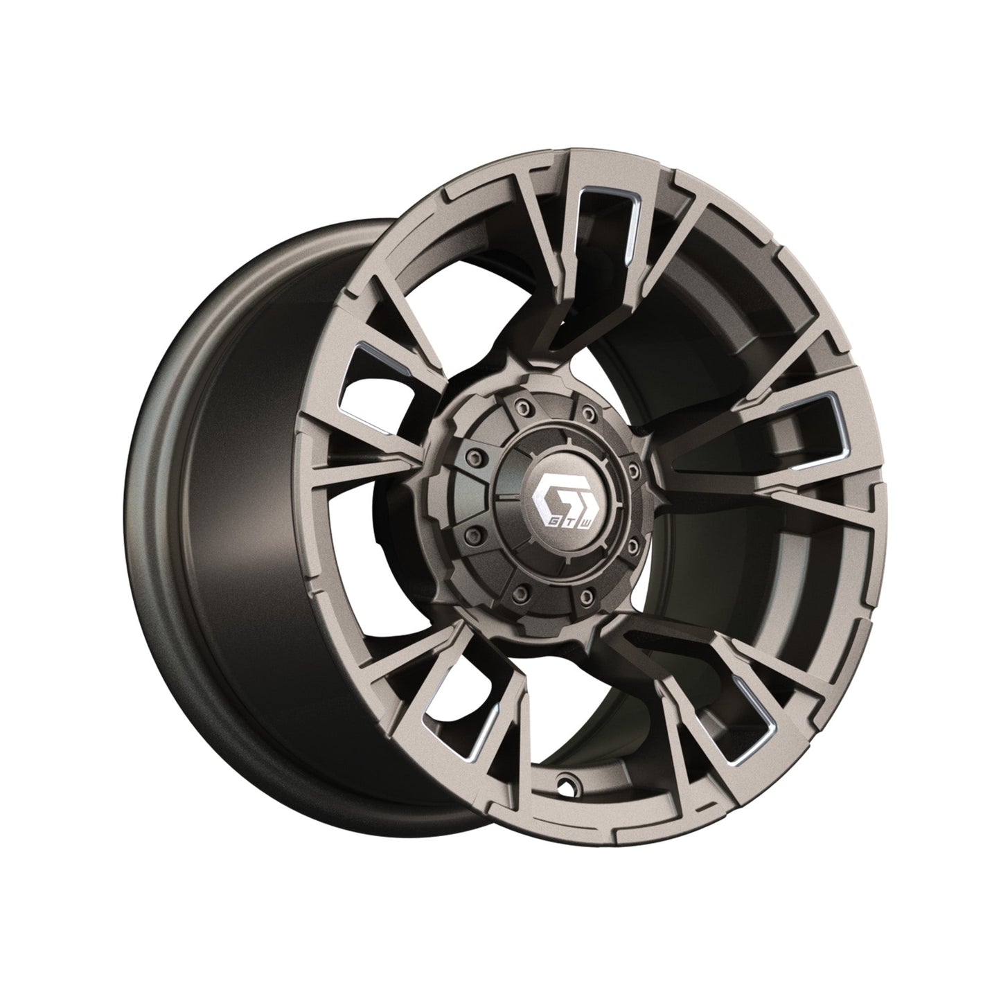 12" GTW Vandal Satin Bronze with Machined Accents Wheel