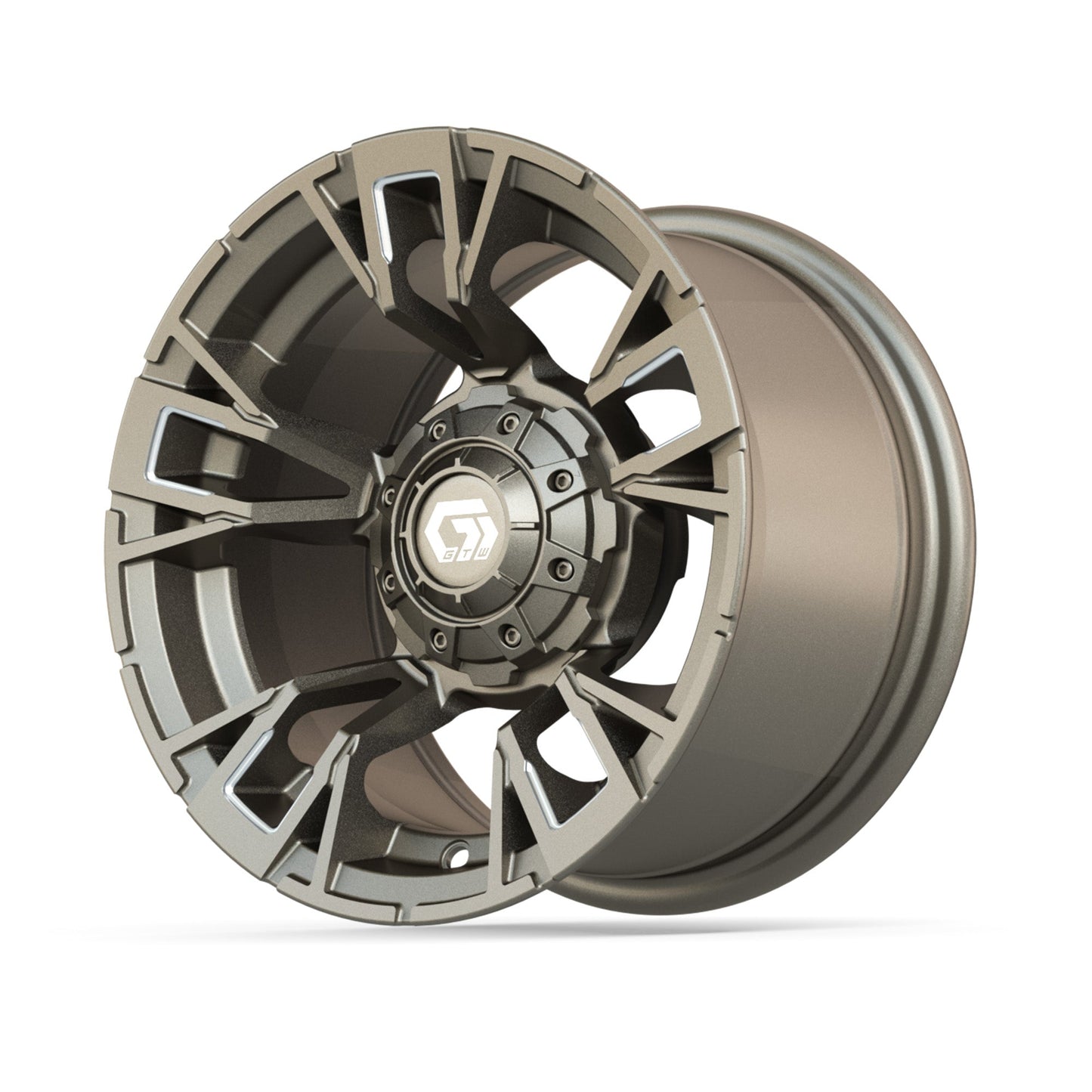 12" GTW Vandal Satin Bronze with Machined Accents Wheel