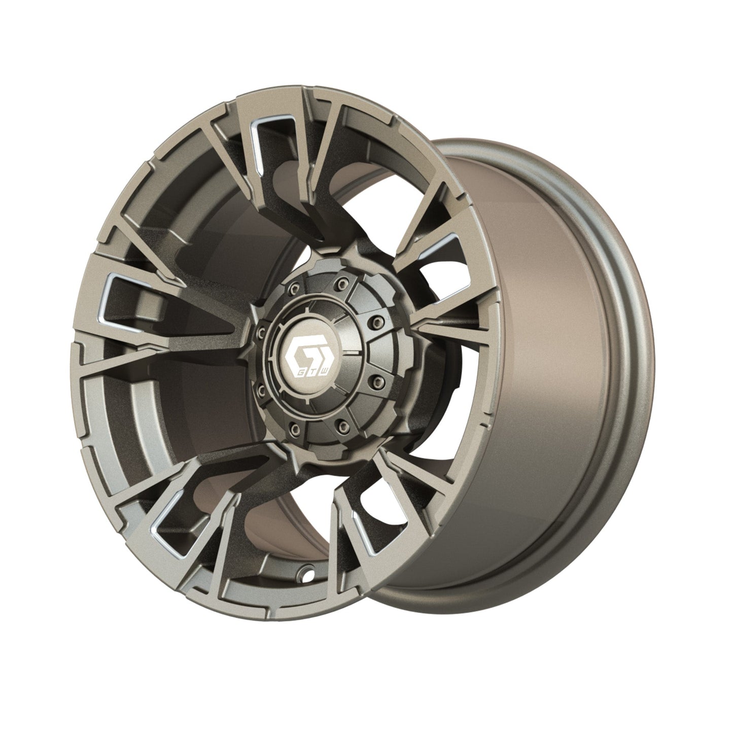 12" GTW Vandal Satin Bronze with Machined Accents Wheel