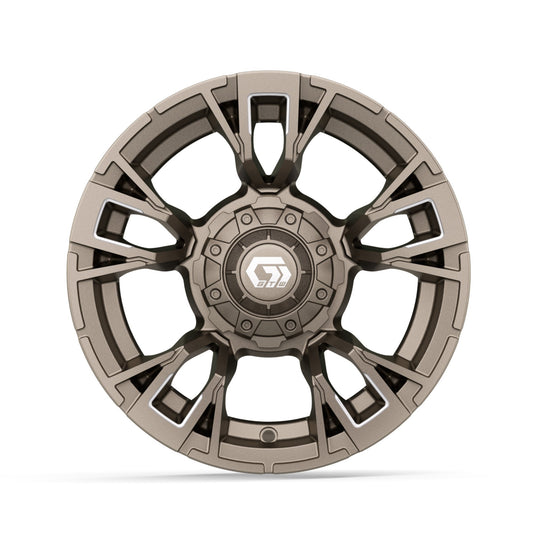 12" GTW Vandal Satin Bronze with Machined Accents Wheel