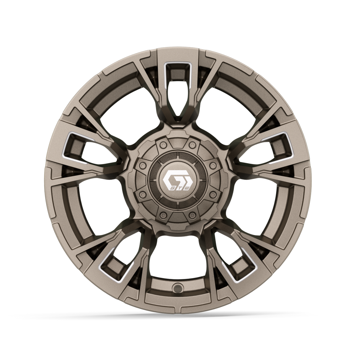 12" GTW Vandal Satin Bronze with Machined Accents Wheel