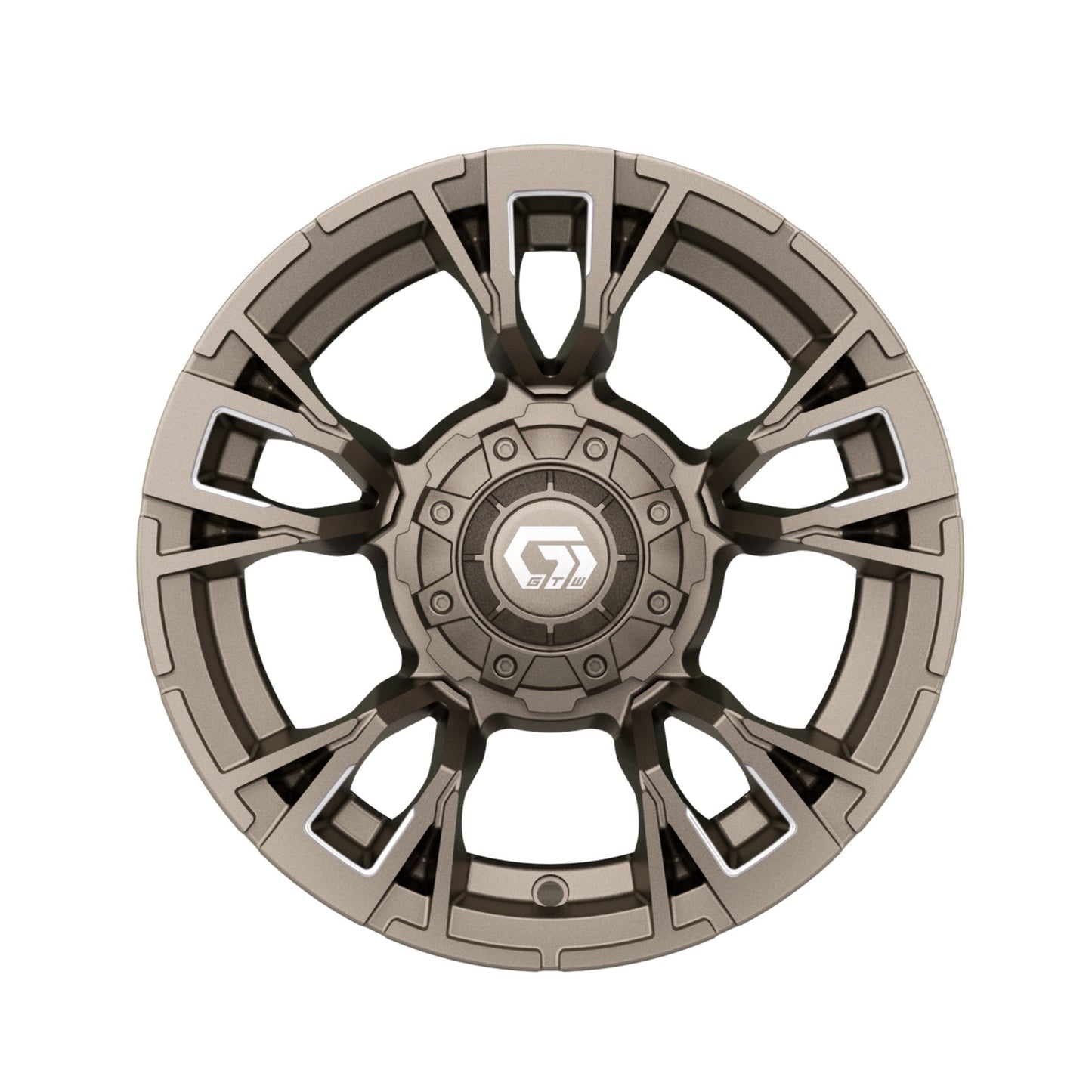 12" GTW Vandal Satin Bronze with Machined Accents Wheel