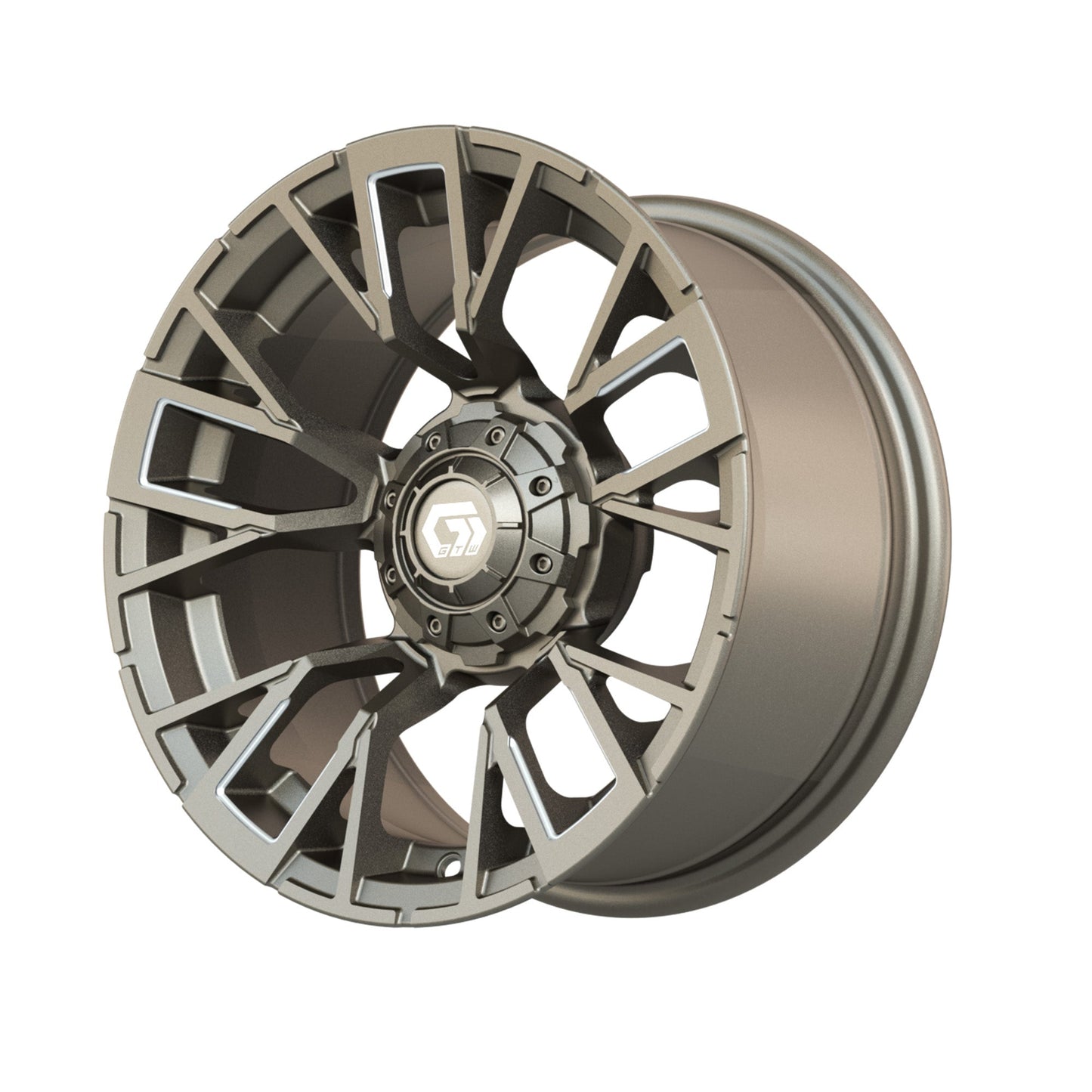 14" GTW Vandal Satin Bronze with Machined Accents Wheel
