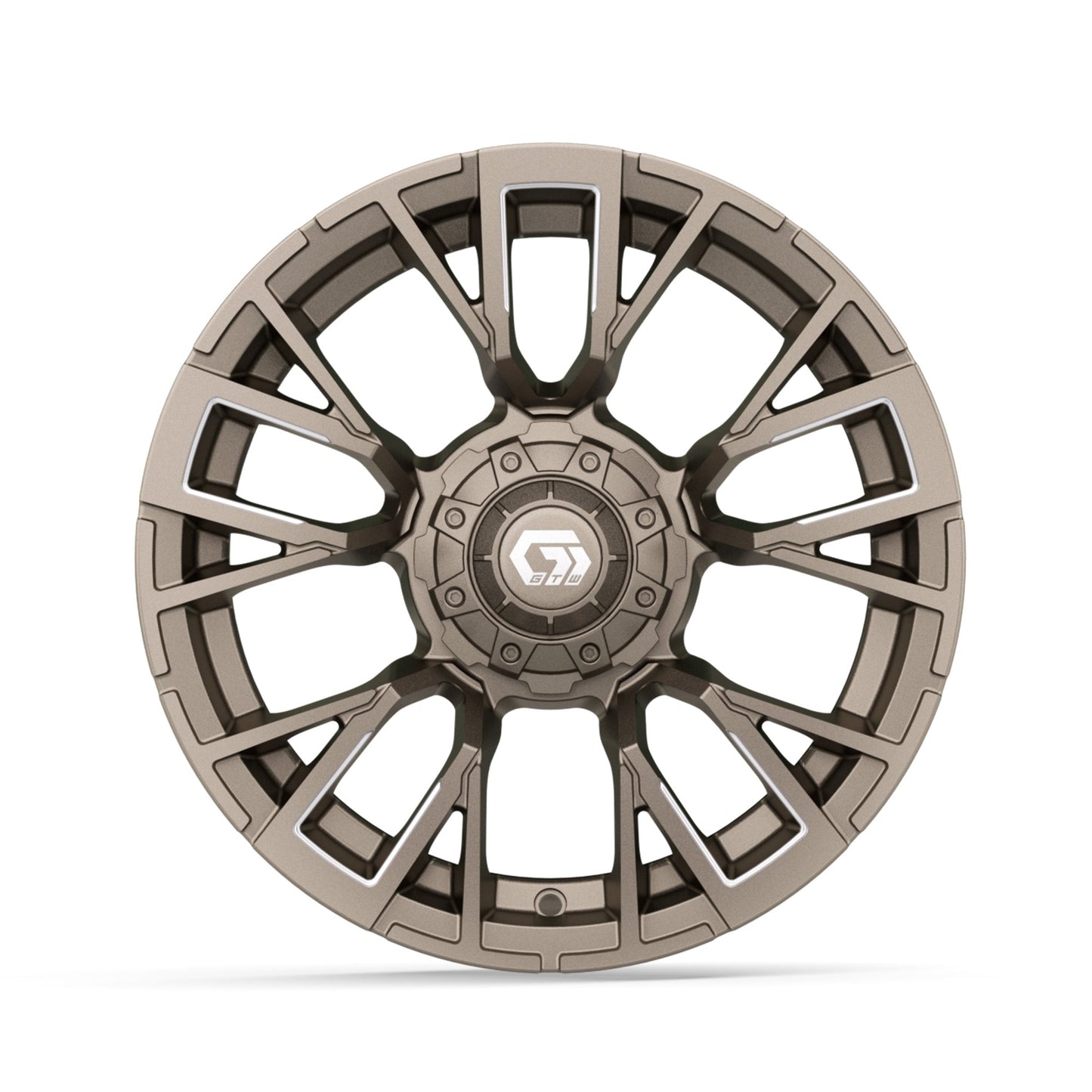 14" GTW Vandal Satin Bronze with Machined Accents Wheel