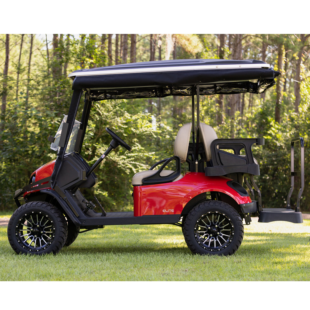 RedDot EZGO Express S4 Elite 3-Sided Track Enclosure - Black (2023-Up)