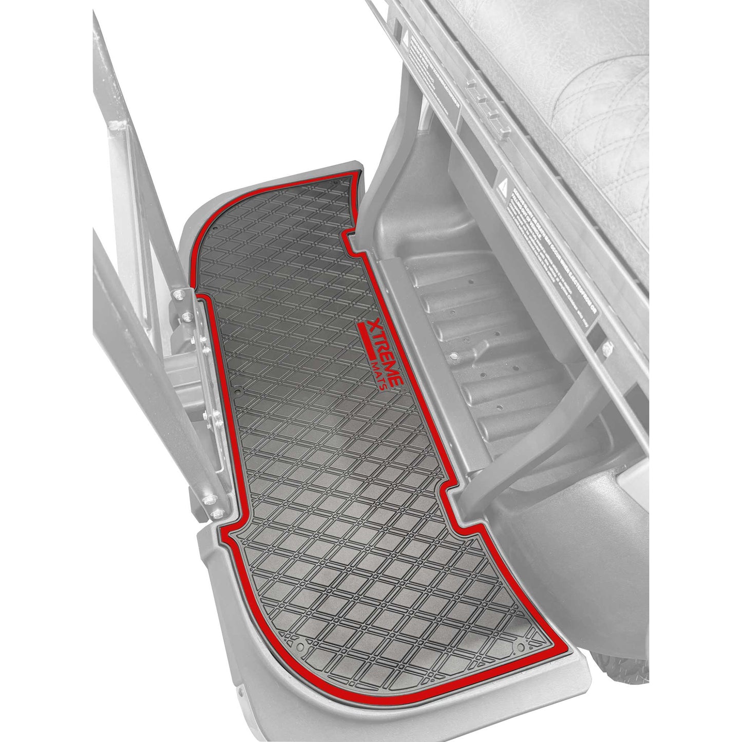 Xtreme Mats Full Coverage Rear Seat Floor Mat – Bintelli & Atlas | Black & Red Trim