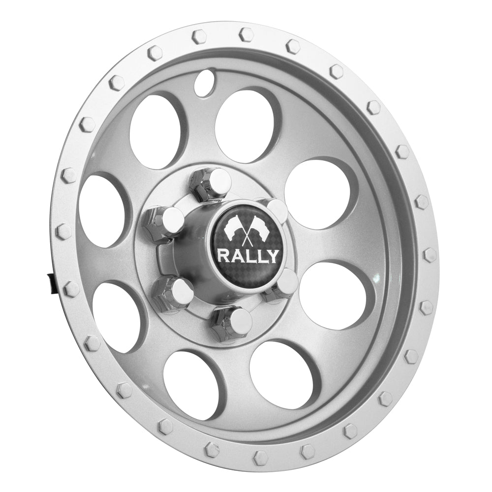 Silver Metallic Rally Wheel Cover - 10 Inch